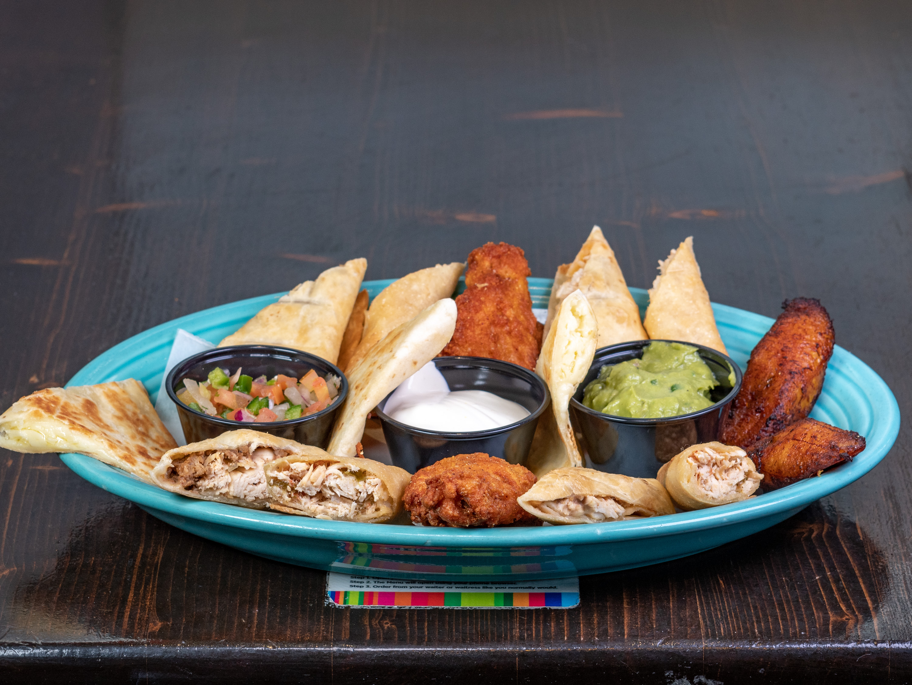 Order Sample Platter food online from Fiesta Mexicana store, Myrtle Beach on bringmethat.com