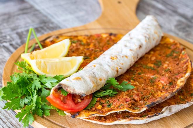 Order Turkish Lahmacun food online from Akivva Grill store, Arlington on bringmethat.com
