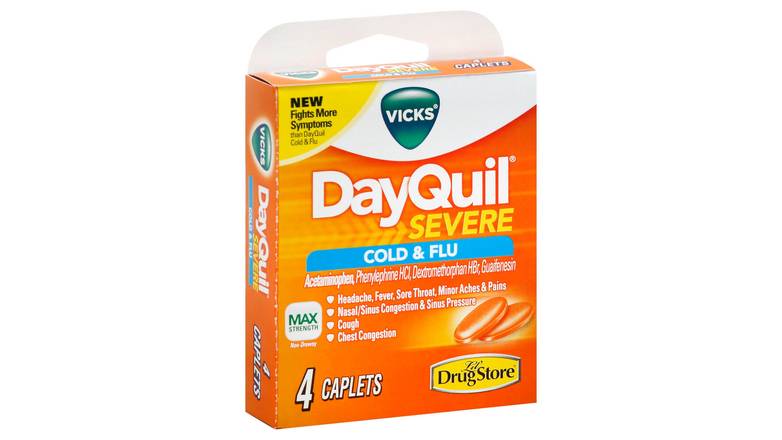 Order Vicks Dayquil Severe Cold Flu food online from Trumbull Mobil store, Trumbull on bringmethat.com