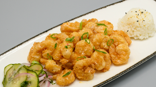 Order Spicy Crispy Shrimp food online from Mitchell's Fish Market store, Livonia on bringmethat.com