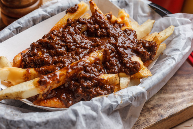 Order Chili Cheese Fries food online from Frankie's Dawg House store, Baton Rouge on bringmethat.com
