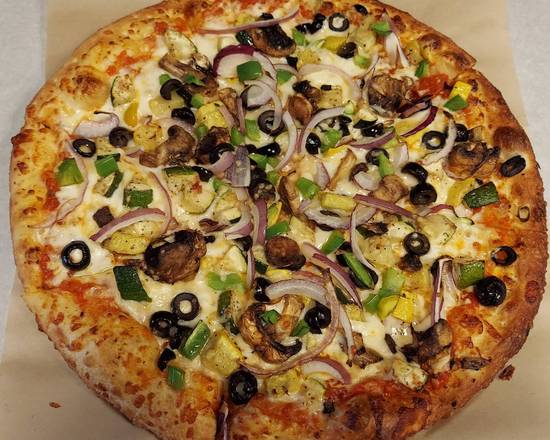Order Veggie Lovers Pizza food online from Italia Pizza Kitchen store, Cypress on bringmethat.com