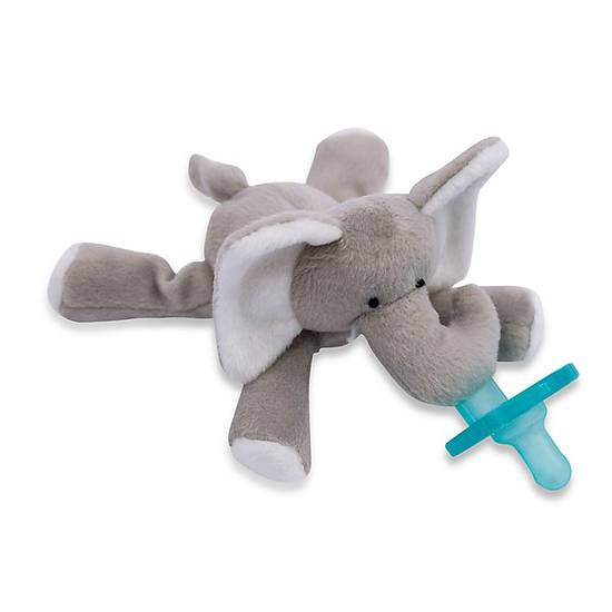 Order WubbaNub™ Size 0-6M Elephant Infant Pacifier in Grey food online from Bed Bath & Beyond store, Lancaster on bringmethat.com