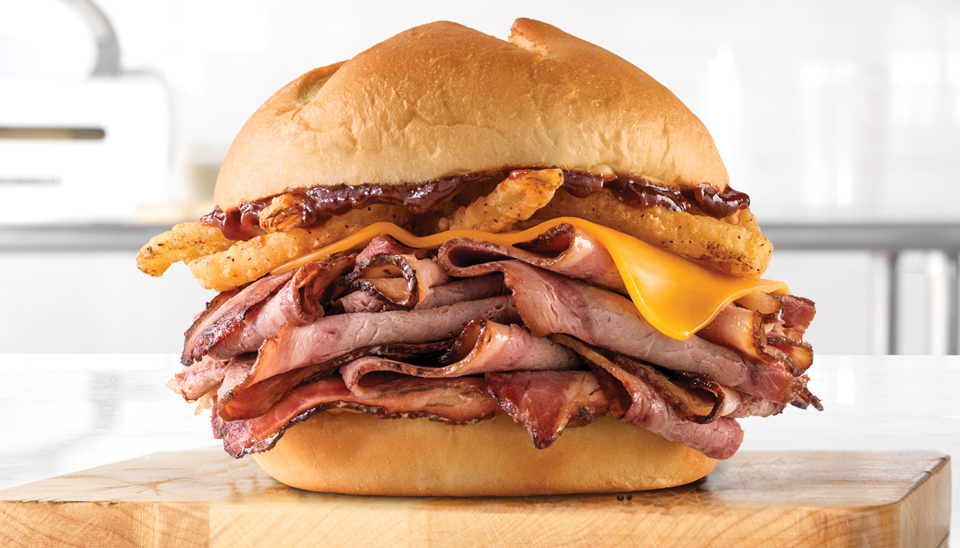 Order Smokehouse Brisket Sandwich food online from Arby's store, West Lafayette on bringmethat.com