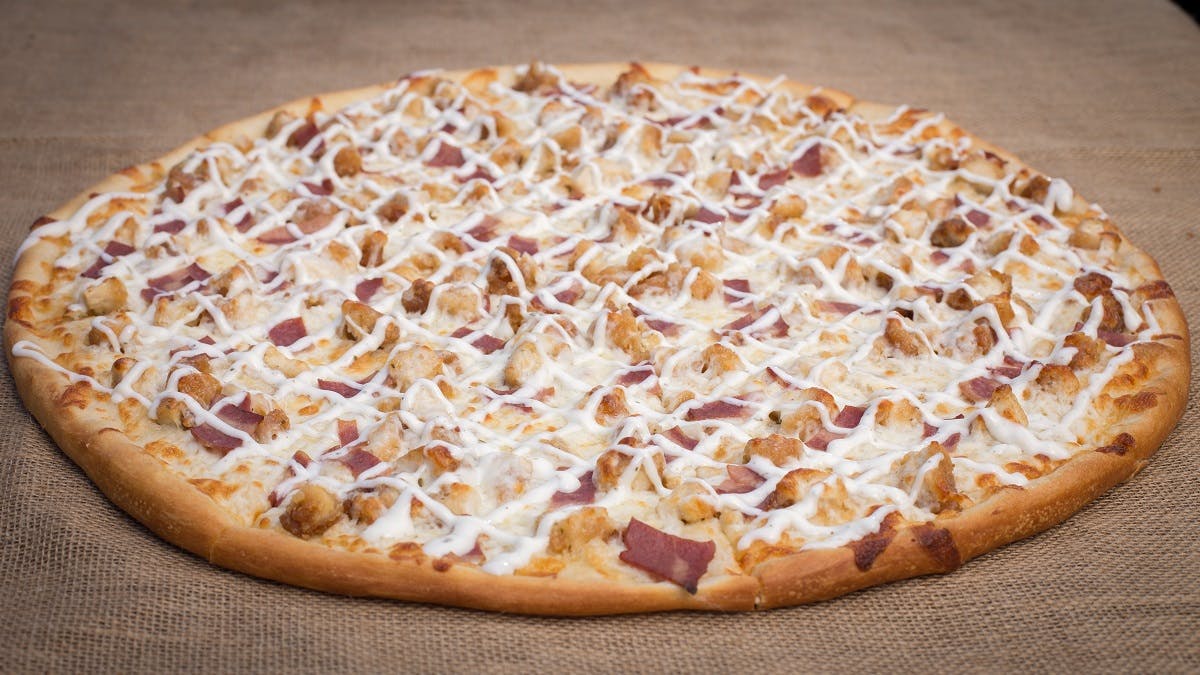 Order Chicken Bacon BBQ Ranch Pizza - Small 12" (6 Slices) food online from La Casa De Pizzeria store, Troy on bringmethat.com