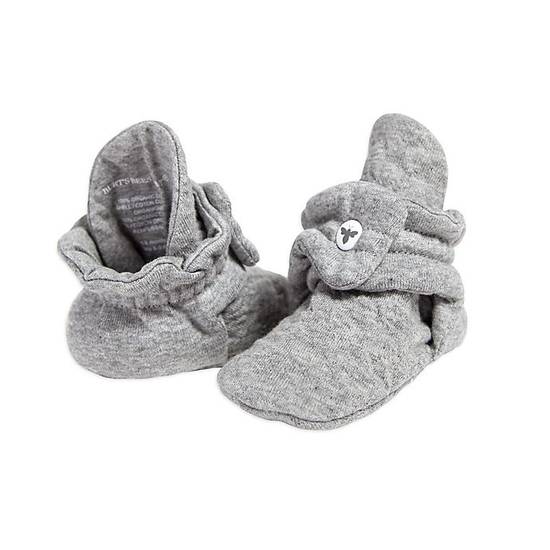 Order Burt's Bees Baby® Size 3-9M Quilted Bee Booties in Grey food online from Bed Bath & Beyond store, Lancaster on bringmethat.com