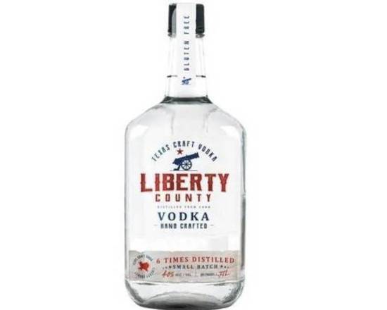 Order Liberty County, 1.75L vodka (40.0% ABV) food online from Cold Spring Liquor store, Liberty Hill on bringmethat.com