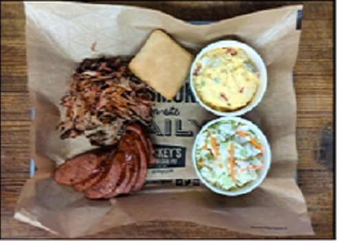 Order Pork & Kielbasa Plate food online from Dickey's Barbecue Pit store, Mesquite on bringmethat.com