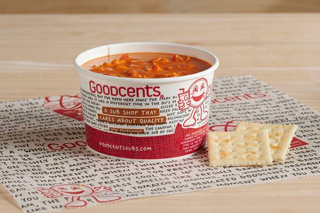 Order Fresh Soup 10oz Cup food online from Goodcents store, Lee's Summit on bringmethat.com