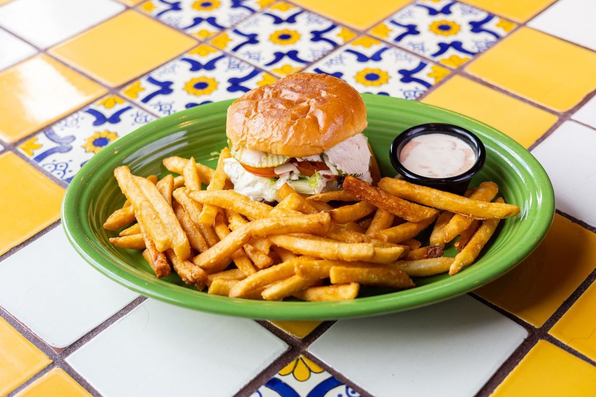 Order Mexican Smashed Burger food online from Margaritas Mexican Restaurant store, Salem on bringmethat.com