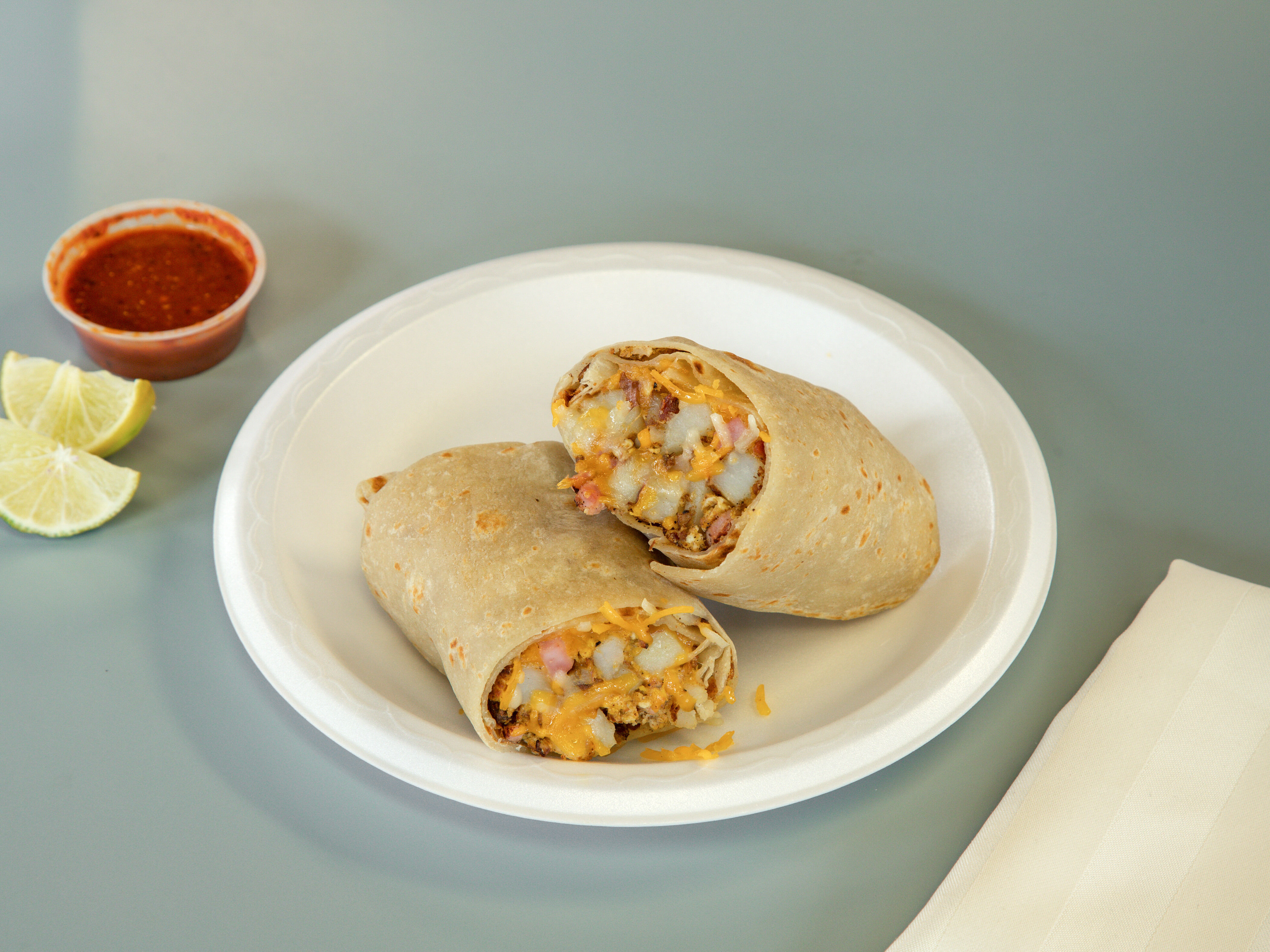 Order Breakfast Burrito food online from Aldertos Fresh Mexican Food store, Reno on bringmethat.com