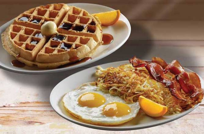 Order Belgian Waffle Combo food online from Shari'S Cafe store, King City on bringmethat.com