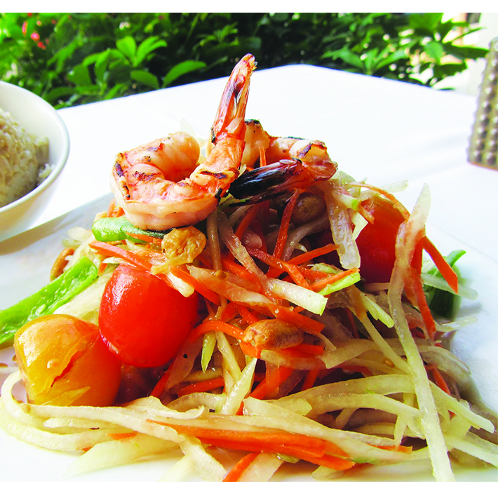 Order Tamarind Green Papaya Salad food online from Bangkok West Thai store, Santa Monica on bringmethat.com