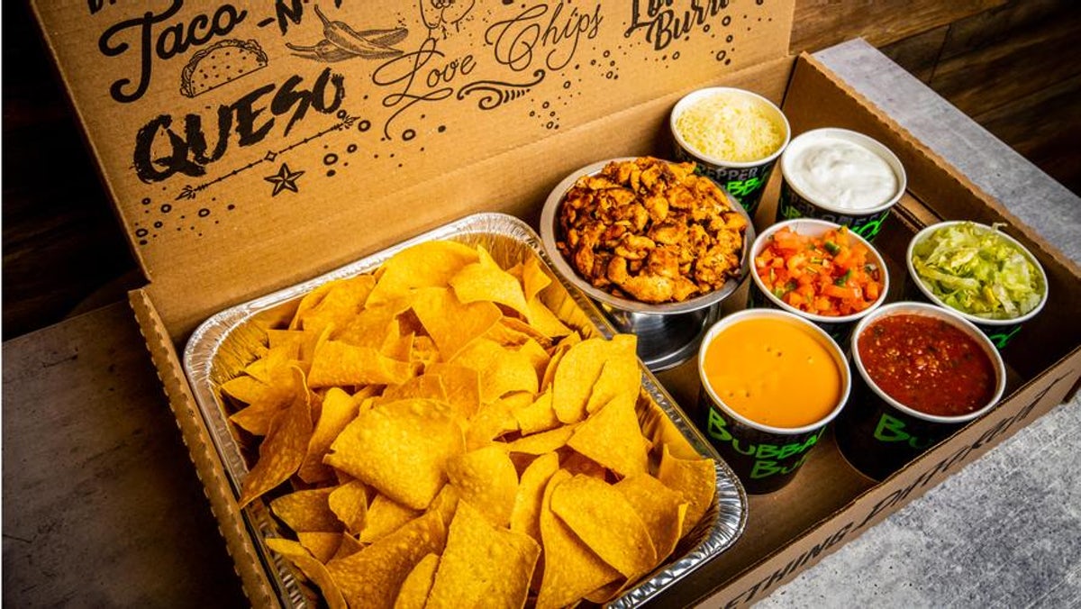 Order FAMILY NACHO KIT food online from Bubbakoo's Burritos - Bayville store, Bayville on bringmethat.com