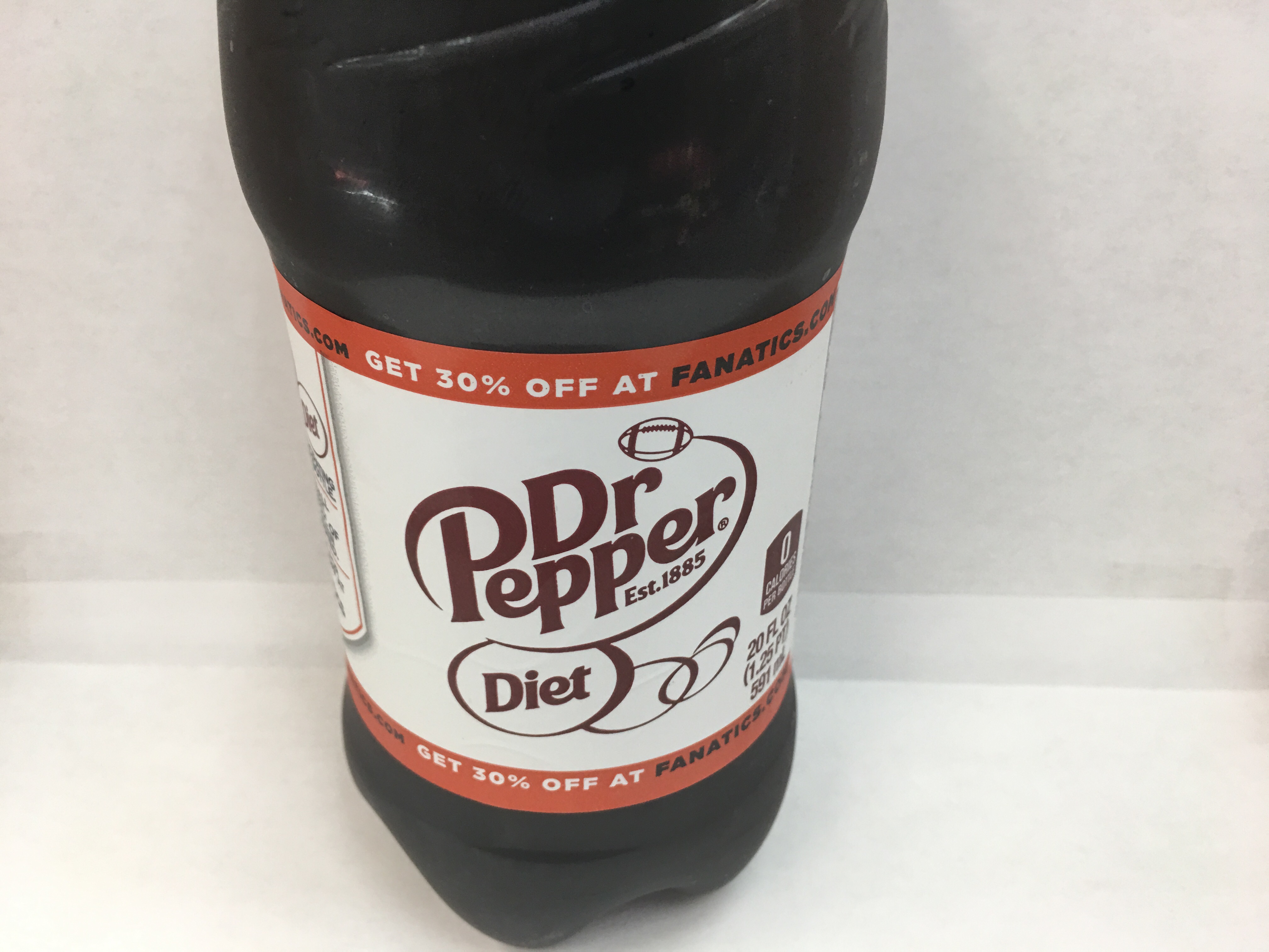 Order 20 oz. Diet Dr. Pepper food online from The Ice Cream Shop store, Providence on bringmethat.com