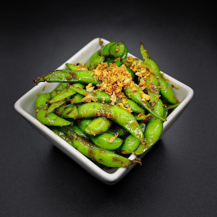 Order GARLIC EDAMAME food online from The Asian Bistro store, San Diego on bringmethat.com