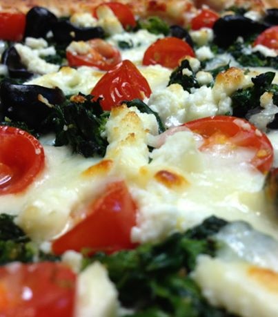 Order Spinach Specialty Pizza food online from Golden Crust Pizza store, Providence on bringmethat.com