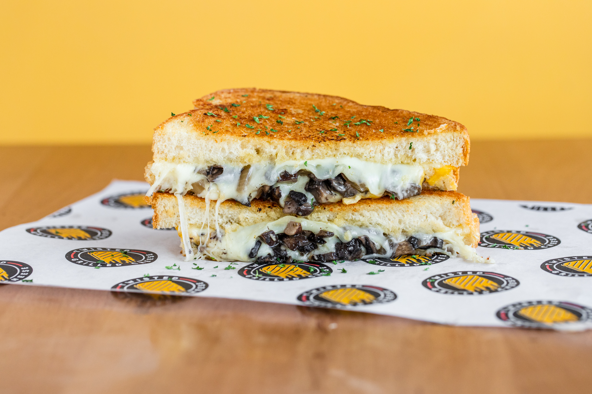 Order Truffle Mushroom (Vegetarian) food online from Twisted Grilled Cheese store, Houston on bringmethat.com