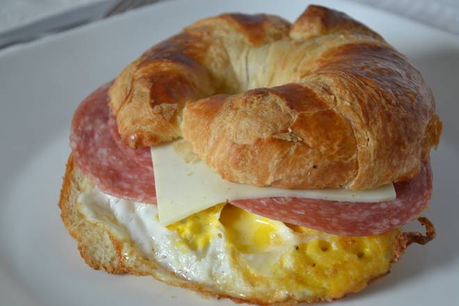 Order Salami, Egg and Cheese Sandwich food online from Bread Dream store, Lynn on bringmethat.com