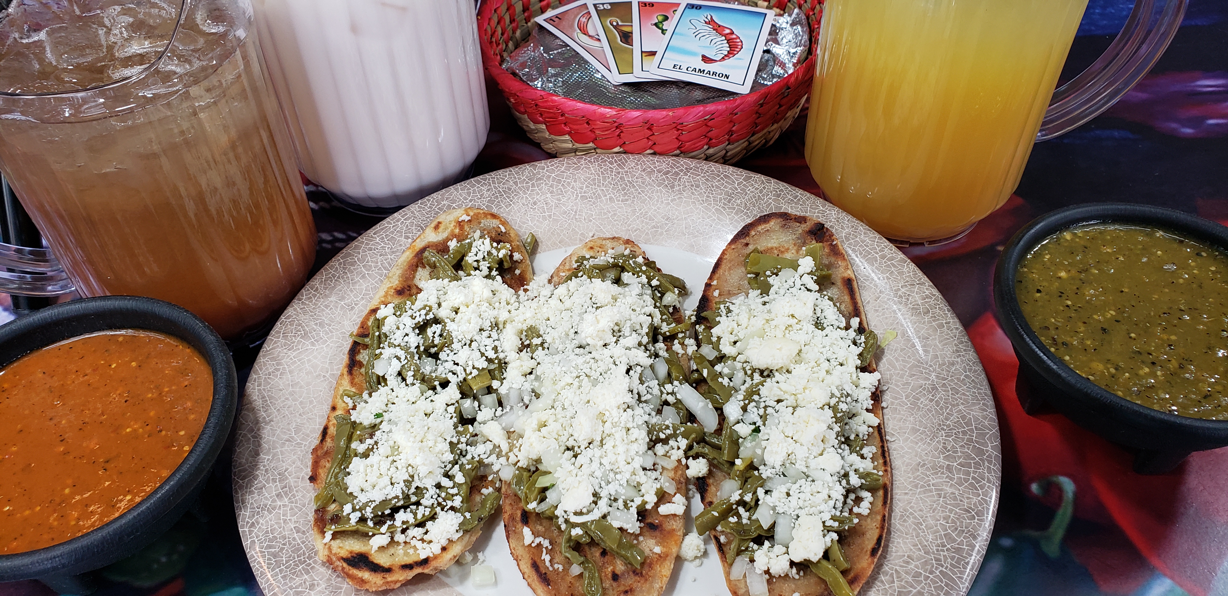 Order 3 Tlacoyos food online from Taqueria La Loteria store, Norristown on bringmethat.com