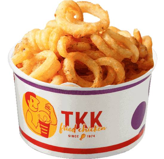 Order Curly Fries food online from Kung Fu Tea & Tkk Fried Chicken store, Williamsburg on bringmethat.com