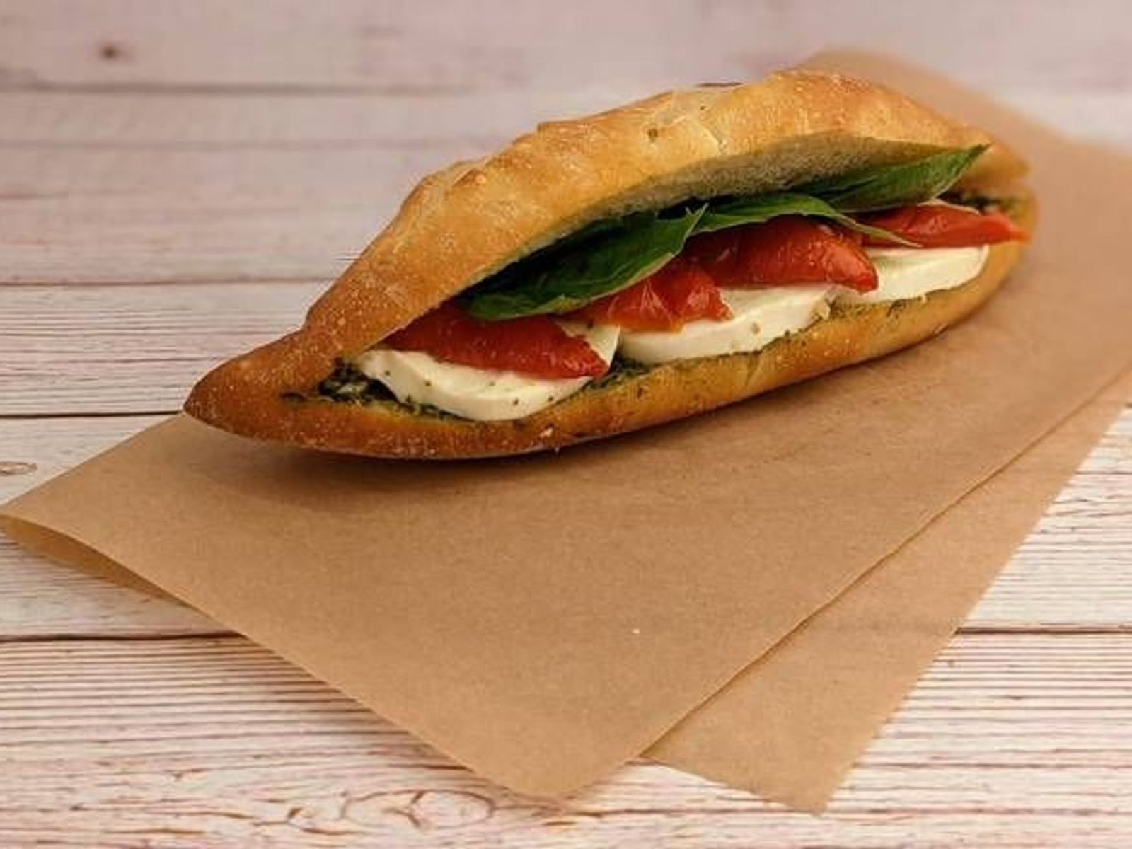 Order Caprese Baguette food online from Caffe Nero store, Beverly on bringmethat.com