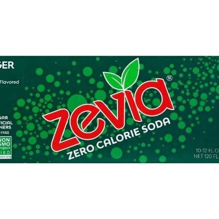 Order Zevia Soda Ginger Ale (12 oz x 10-pack) food online from 7-Eleven By Reef store, Marietta on bringmethat.com