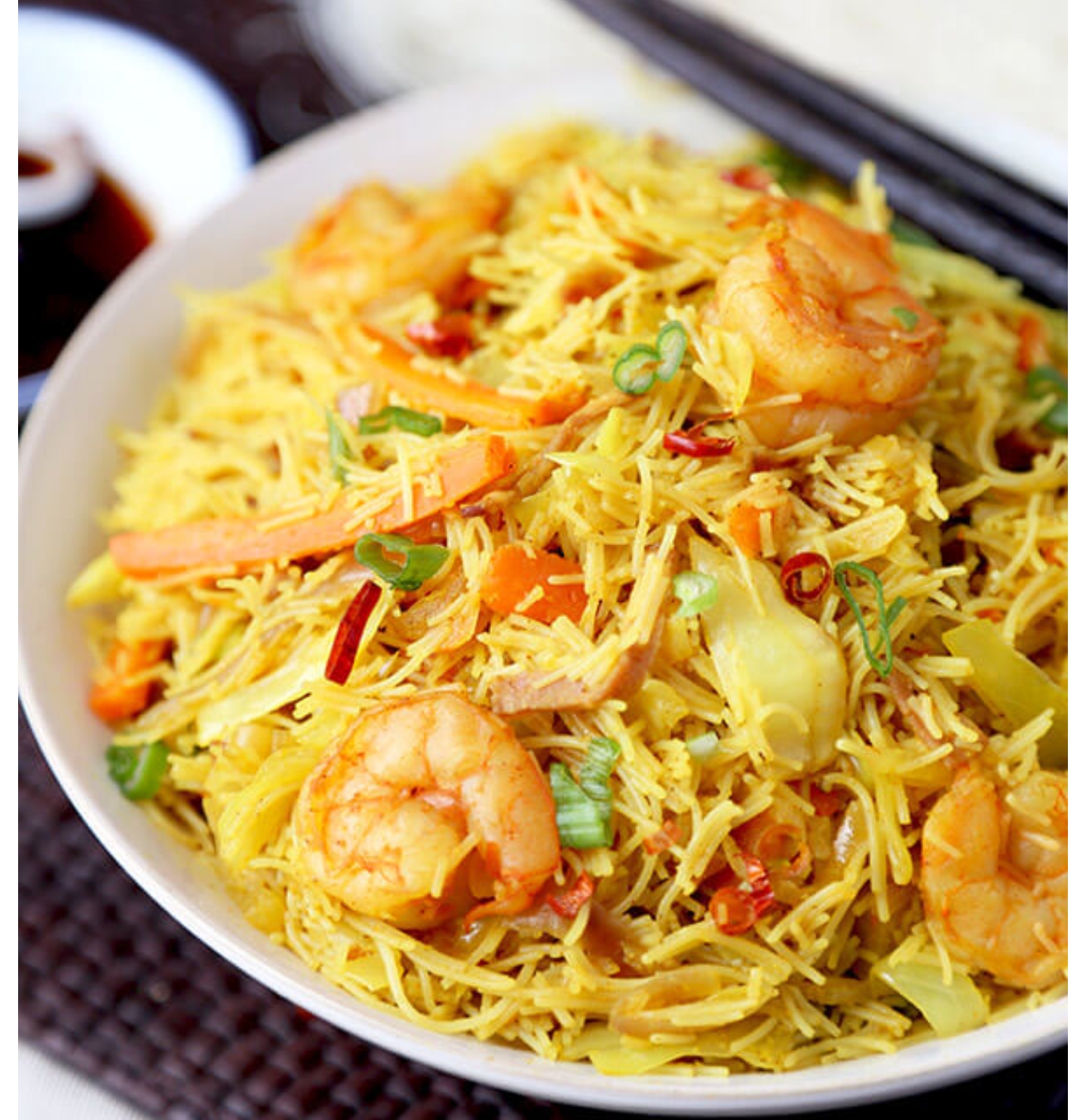 Order Singapore Chow Mein Fun food online from City Dragon store, Greensboro on bringmethat.com