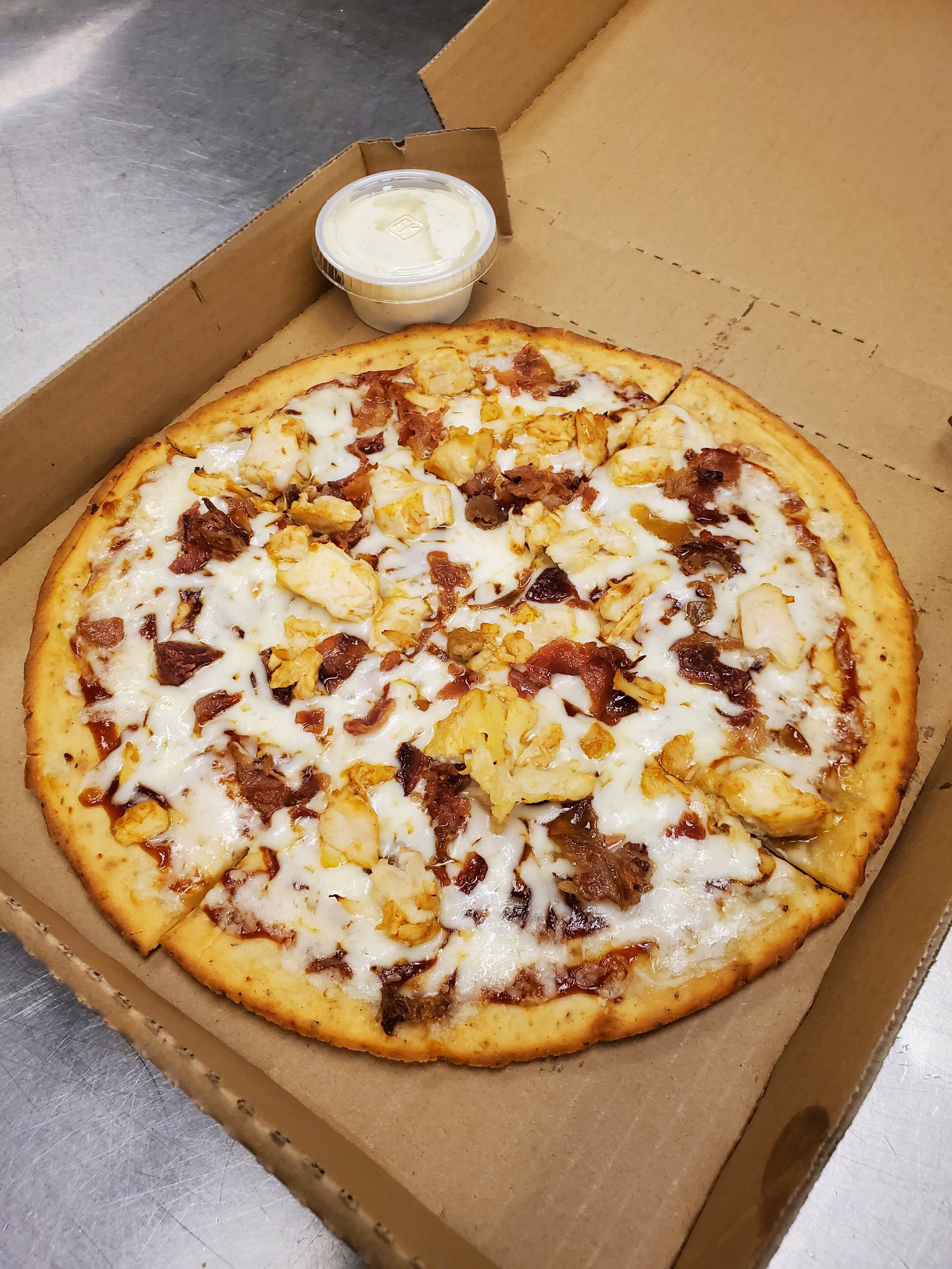 Order Cauliflower Crust Cheese Pizza with Two Topping - 10" food online from Slices On Mill store, Tempe on bringmethat.com