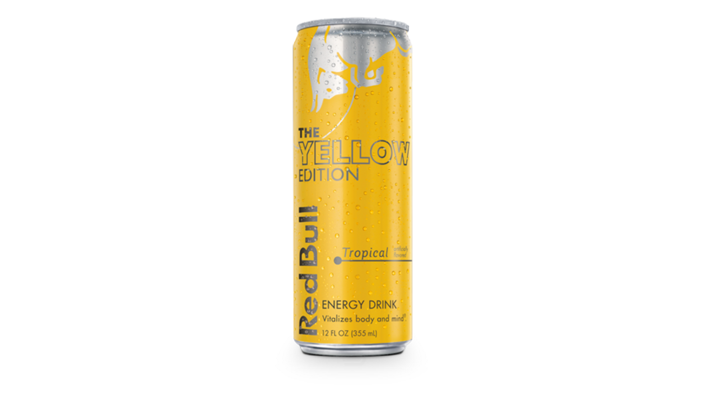 Order Red Bull Yellow Edition | Tropical Fruit 12oz Can food online from House Of Cigar & Liquor store, Redondo Beach on bringmethat.com