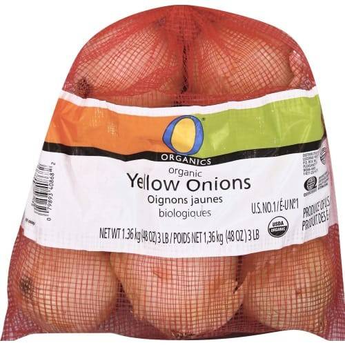 Order O Organics · Yellow Onions (3 lbs) food online from Safeway Express store, Yakima on bringmethat.com