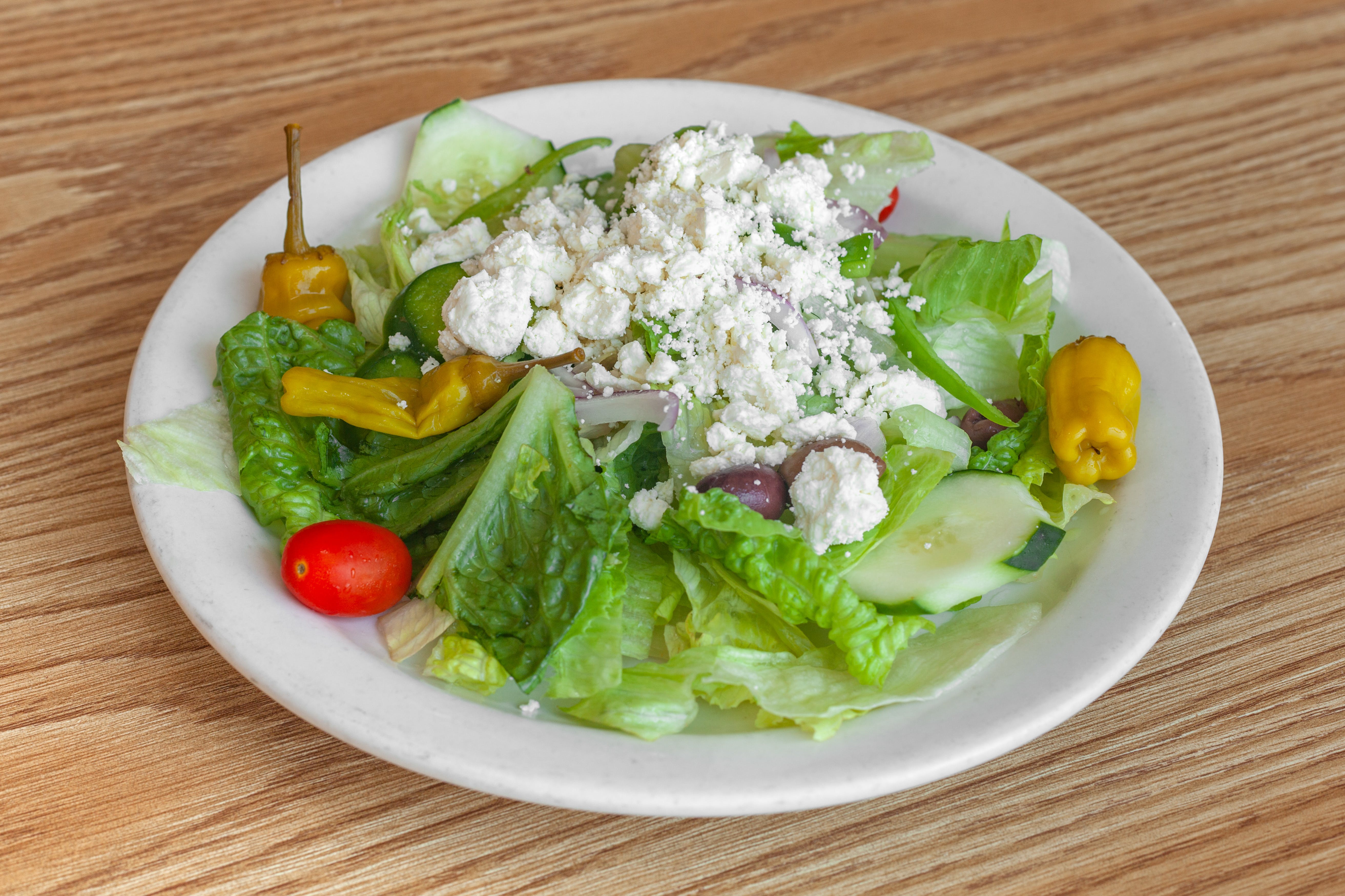 Order Greek Salad - Small food online from Brick Oven Bistro store, Ashland on bringmethat.com