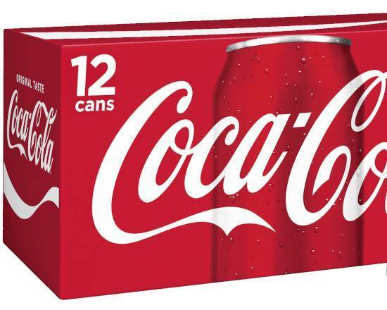 Order Coca Cola 12 Cans Pack (12 fl oz) food online from Ampm store, Elk Grove on bringmethat.com