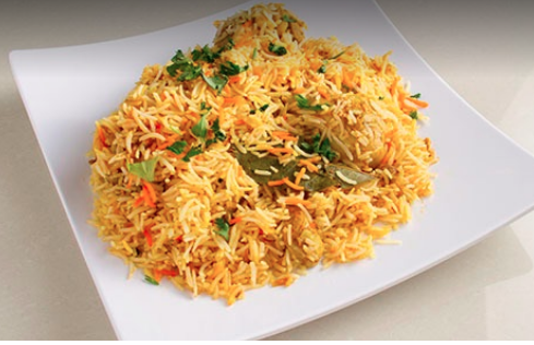 Order Hyderabadi Chicken Biryani food online from Silver Spoon Restaurant store, Allen on bringmethat.com