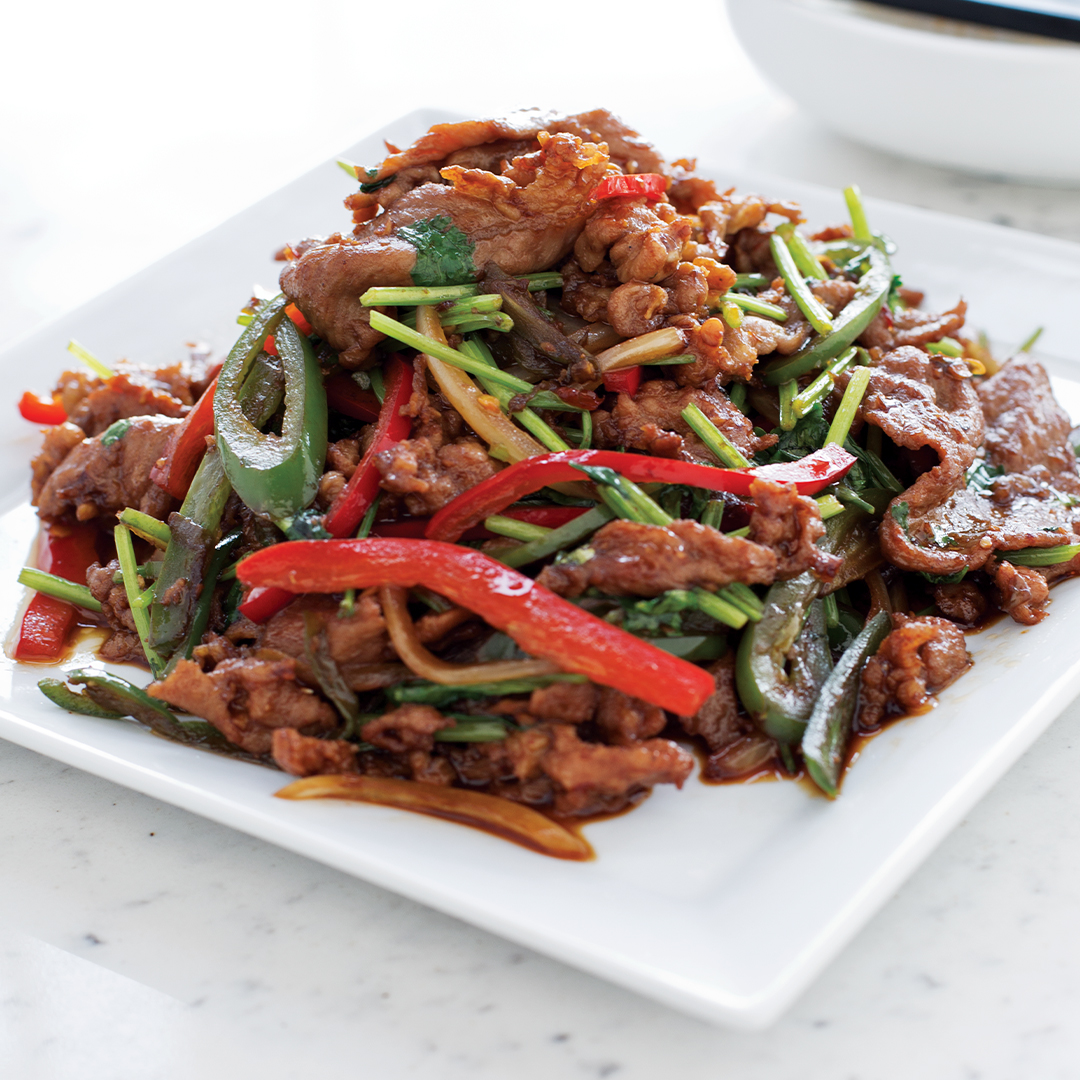 Order 113. Shredded Beef with Dried Chilli food online from Tasty Noodle House store, Irvine on bringmethat.com
