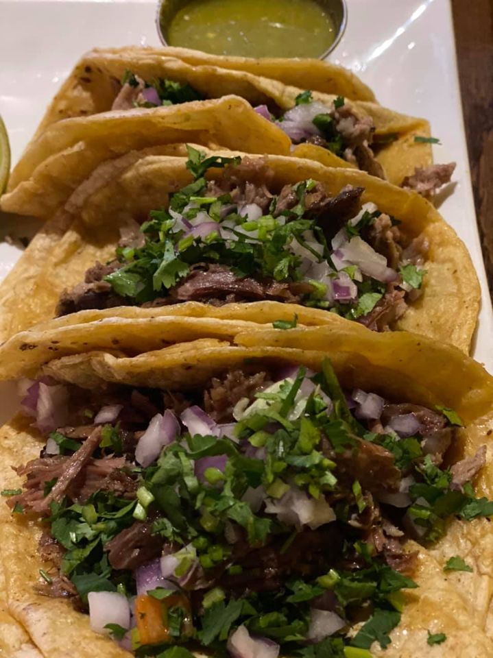Order Tacos de Barbacoa food online from Mi Casita On 4th`* store, Louisville-Jefferson County on bringmethat.com
