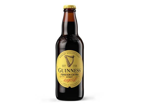Order Guinness Foreign Extra Stout - 4x 11.2oz Bottles food online from Eagle Liquor & Wine store, Chattanooga on bringmethat.com