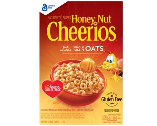 Order Cheerios Cereal, Honey Nut - 10.8 oz food online from Loma Mini Market store, Long Beach on bringmethat.com