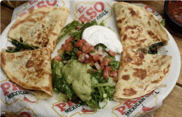 Order Veggie Quesadilla food online from El Paso Mexican Grill - Slidell store, Slidell on bringmethat.com