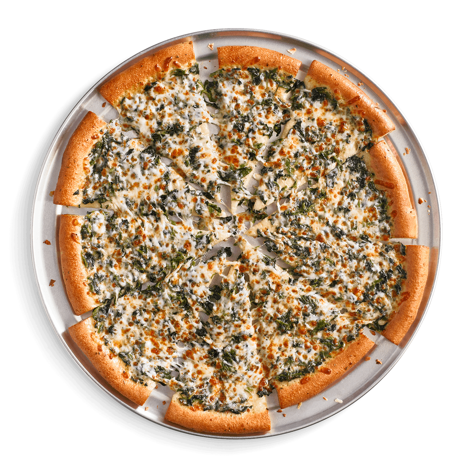 Order Spinach Alfredo Pizza - Medium food online from Cicis Pizza store, Oklahoma City on bringmethat.com