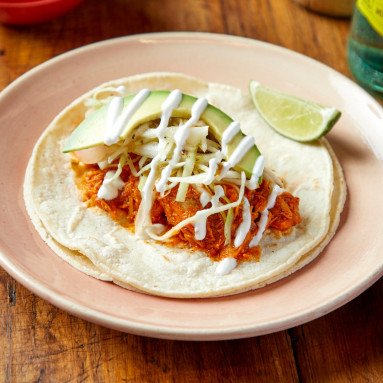 Order Chicken Tinga Taco food online from Autentaco: Modern Mexican Tacos store, Chicago on bringmethat.com