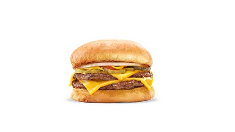 Order Cheezy Double Burger food online from Halo store, Flint on bringmethat.com