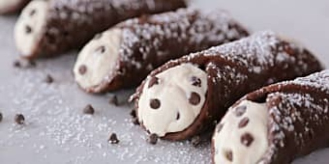 Order Chocolate-Dipped Cannoli food online from Carlo's Bakery store, Bloomington on bringmethat.com
