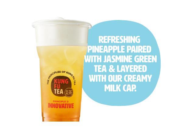 Order Sunshine Pineapple Tea Cap food online from Kung Fu Tea store, Littleton on bringmethat.com