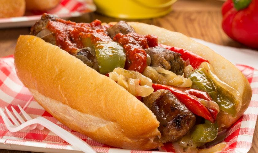 Order Sausage & Pepper Sub - Sub food online from Lunetta pizza store, New York on bringmethat.com