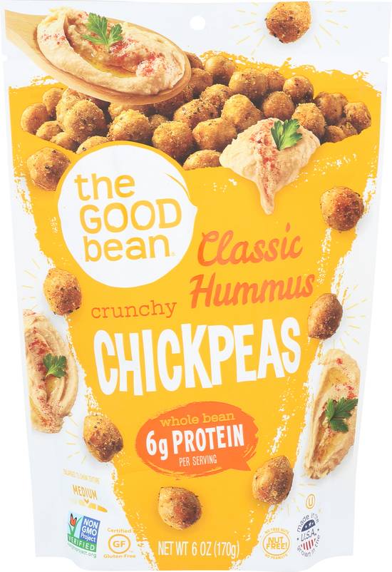 Order The Good Bean Chickpea Snacks Classic Hummus (6 oz) food online from Rite Aid store, Eugene on bringmethat.com