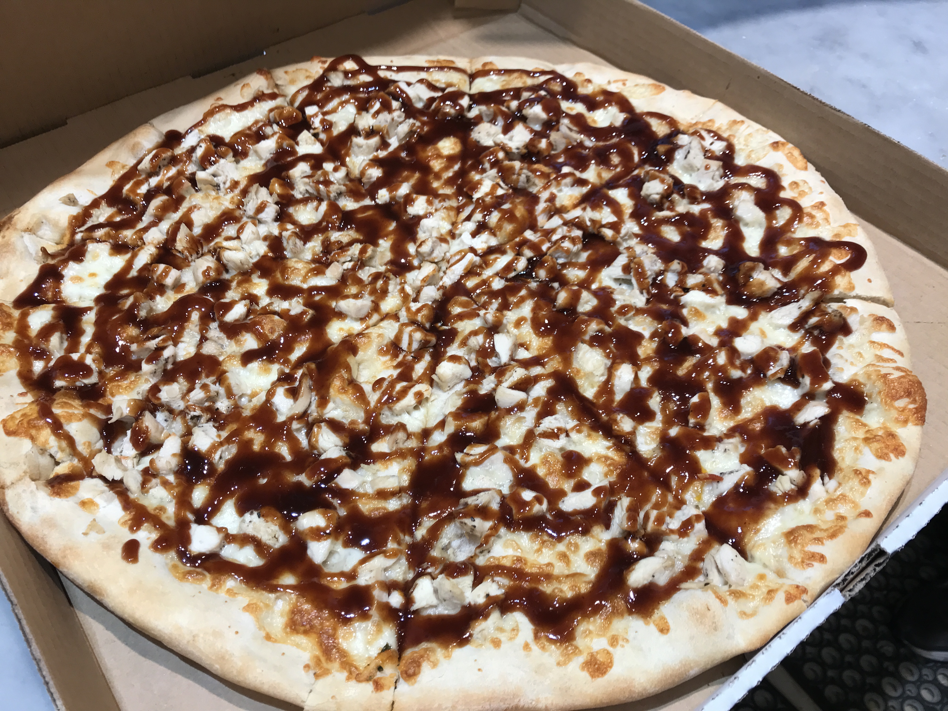 Order 18" Chicken with BBQ Pizza food online from Joe's pizza store, Philadelphia on bringmethat.com