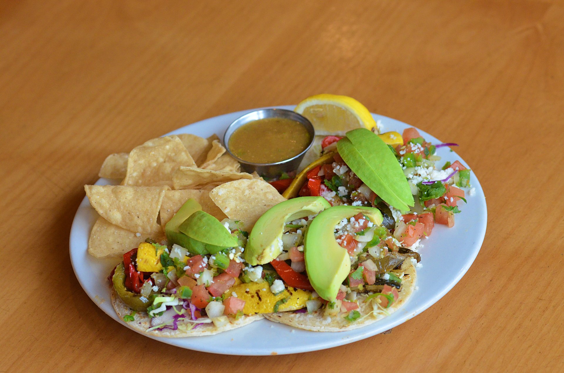 Order Veggie Tacos food online from Rincon Brewery store, Ventura on bringmethat.com