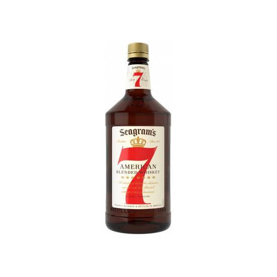 Order Seagram's 7 Whiskey 750ml | 40% abv food online from Pink Dot Logan Heights store, San Diego on bringmethat.com