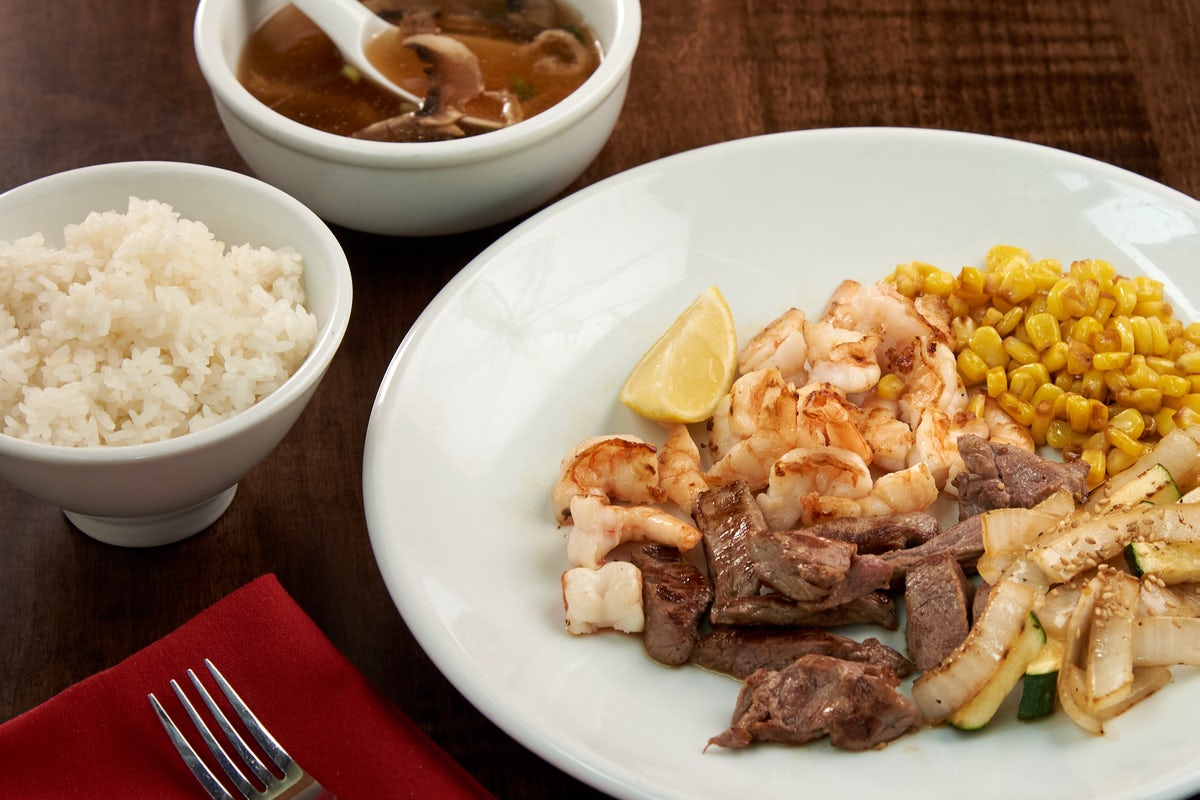 Order KIDS COMBINATION STEAK* & SHRIMP food online from Benihana store, Irving on bringmethat.com